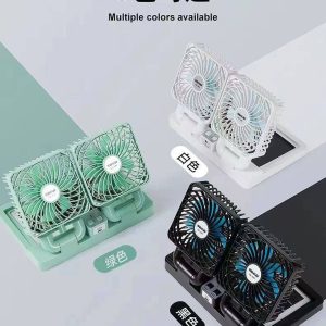 DOUBLE HEAD SOLAR FAN