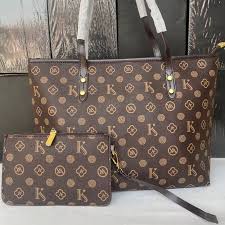 K BROWN TOTE BAG