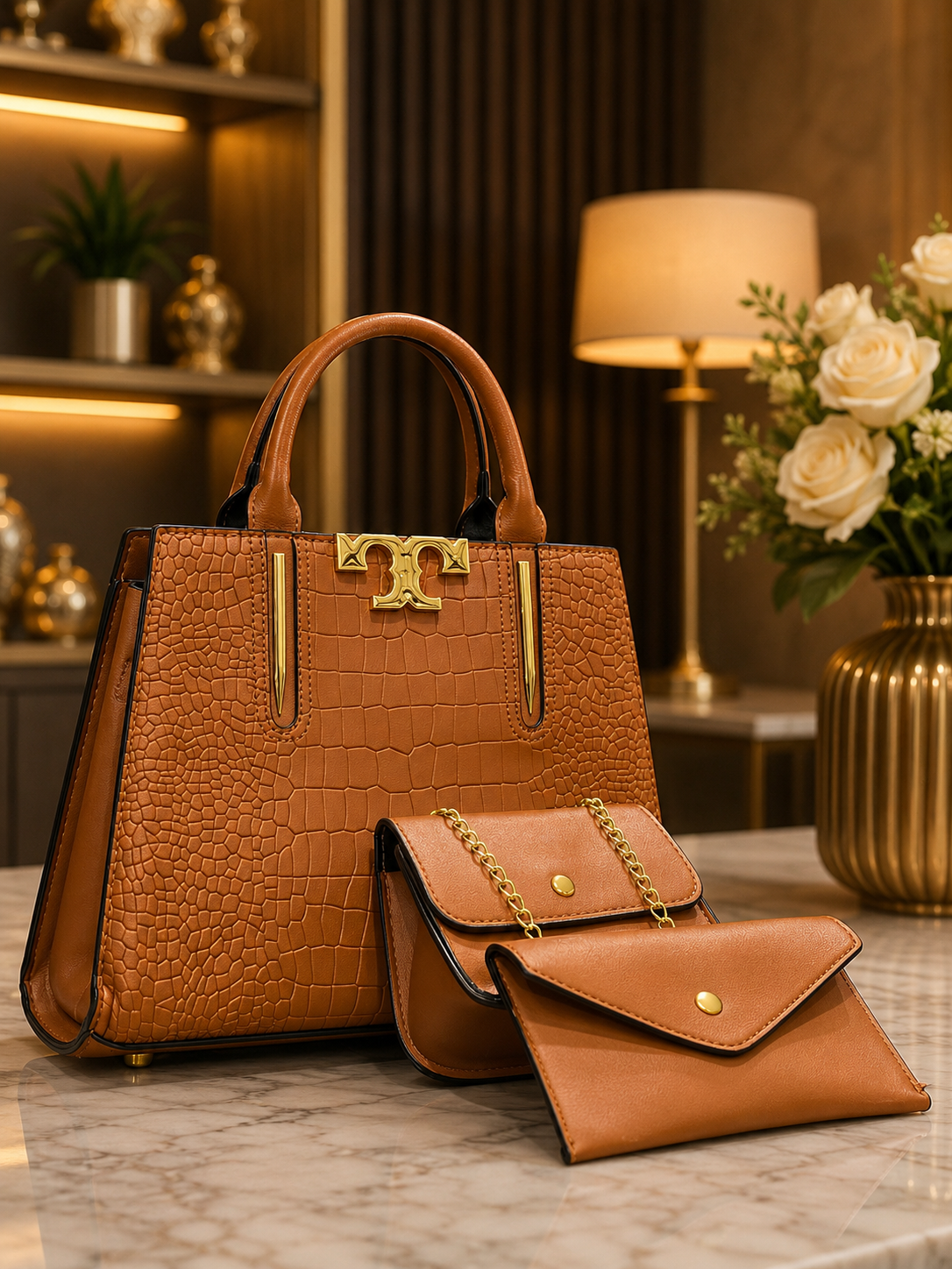 TEE BAG - BROWN