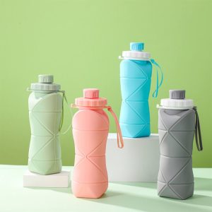 COLLAPSIBLE SILICONE WATER BOTTLE - 600ML